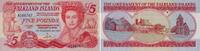 Falkland Inseln 5 Pounds Banknote - Falkland Inseln - 1983 - 5 Pounds - Königin Elisabeth II. - Pinguin -