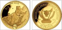 Kongo 10 Francs Bär mit Jungtier -
