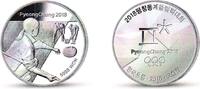 5000 Won 2016 Südkorea Olympische Winterspiele Pyeong Chang 2018 - Curling PP in Kapsel