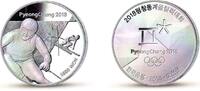 Südkorea 5000 Won Olympische Winterspiele Pyeong Chang 2018 - Abfahrtslauf -