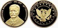 USA Medaille Die Präsidenten der USA - Theodore Roosevelt - 26. Präsident der USA -
