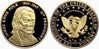 USA Medaille Die großen Präsidenten der USA - James Knox Polk - 11. Präsident der USA -
