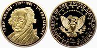 USA Medaille Die großen Präsidenten der USA - John Adams - 2. Präsident der USA -