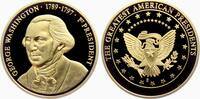 USA Medaille Die großen Präsidenten der USA - George Washington - 1. Präsident der USA -