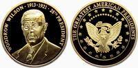 USA Medaille Die großen Präsidenten der USA - Woodrow Wilson - 28. Präsident der USA -