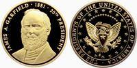 USA Medaille Die großen Präsidenten der USA - James A. Garfield - 20. Präsident der USA -