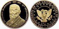 USA Medaille Die großen Präsidenten der USA - Benjamin Harrison - 23. Präsident der USA -