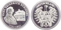Deutschland - BRD Silbermedaille Karl Friedrich Schinkel - mit MDM-Echtheitszertifikat -