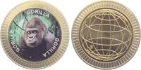 Deutschland - BRD Medaille - farbig Gorilla - Affe - Primaten - Tiere -