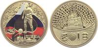 Deutschland - BRD Medaille - farbig Fußball Weltmeisterschaft 2018 in Russland - Russland -