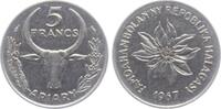Madagaskar 5 Francs / Ariary Blume - Gazellenkopf -