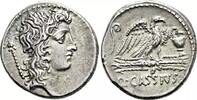 Römische Republik Denar Quintus Cassius Longinus (55 v. Chr.) -