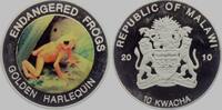 Malawi 10 Kwacha Frosch - Frösche - Amphibien - Golden Harlequin - Goldener Harlekinfrosch -