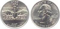 USA 1/4 Dollar - Quarter Statehood Utah - Crossroads of the West - Eisenbahn -