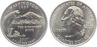 USA 1/4 Dollar - Quarter Statehood Washington - The Evergreen State - Fische -