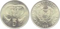 Zypern 5 Cents Stierkopf - Tiere -