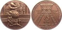 Medaille 1988 Bergbau und Fußball - 75 Jahre Meerbecker SV Moers prägefrisch - mattiert