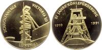 Lünen Medaille Bergbau - Lünen - Schachtanlage Victoria 1/2 - Kohle - 81 Jahre Kohleförderung -