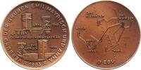 Eschweiler Medaille Bergbau - Verbund der Gruben Emil Mayrisch und Anna - EBV - Lagekarte -