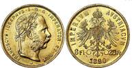 Österreich 8 Florin - 20 Franken Kaiser Franz Joseph I. (1849-1916) -