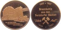 Berzdorf Medaille Berzdorfer Becken - Bergbau - Hochbunker - Braunkohle - Eisenbahn -