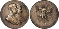 Haus Habsburg - Österreich Medaille 1881 / NP Hochzeit von Prinz Rudolf und Prinzessin Stephanie von Belgien unc.