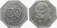 Nürnberg - Fürth 20 Pfennig Privates Notgeld - Nürnberg Fürther Straßenbahn - Hieronimus Holzschuer -
