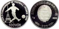 Korea 100 Won Fußball-WM 1998 Frankreich - Spieler vor Eiffelturm -