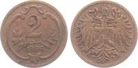 Österreich - Ungarn 2 Heller Kaiser Franz Joseph I. (1848 - 1916) -