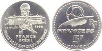 Frankreich 5 Francs Fußball Weltmeisterschaft 1998 in Frankreich - Hände mit Pokal -