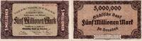 Sachsen 5 Millionen Mark Banknote - Sächsische Bank Dresden - 5 Millionen Mark - 6-stellig -