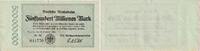 Weimarer Republik 500 Millionen Mark Banknote - Deutsche Reichsbahn Berlin - 500 Millionen Mark - Serie Bo-14 -