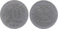 Ersatzmünzen des 1. Weltkrieges 10 Pfennig 10 Pfennig - mit Kordelkreis -