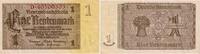 Drittes Reich 1 Rentenmark Banknote - 1 Rentenmark - 1937 - Ährenbündel - Serie D -Kn-Nr. 8-stellig -