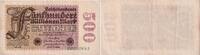 Weimarer Republik 500 Millionen Mark Banknote - 500 Millionen Mark - 1923 - Kn-Nr. grün - 8-stellig - Serie CD -