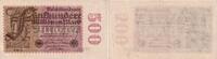Weimarer Republik 500 Millionen Mark Banknote - 500 Millionen Mark - Kn-Nr. grün 6-stellig - Serie HM -