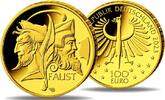 Deutschland 100 Euro 2023 G Goethes Faust st in Original-Box mit Zertifikat