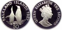 Falkland- Inseln 50 Pence Königspinguine -