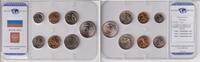 Russland 7 Werte im KMS 1998-2007 8 Werte im Blister mit nummeriertem MDM-Echtheitszertifikat unc