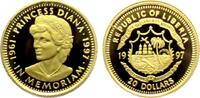 20 Dollar - 1/25 Unze 1997 Liberia Lady Diana - Prinzessin von Wales - Lady Diana Spencer PP in Kapsel