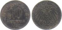 Ersatzmünzen des 1. Weltkrieges 10 Pfennig 10 Pfennig - mit Perlkreis -