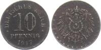 Ersatzmünzen des 1. Weltkrieges 10 Pfennig 10 Pfennig - mit Perlkreis -