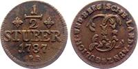 Jülich-Berg 1/2 Stüber 1790 PR Düsseldorf Karl Theodor (1742-1799) s/ss