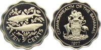 Bahamas 10 Cents Fische - Meerestiere - Grätenfische -