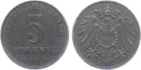 Ersatzmünzen des 1. Weltkrieges 5 Pfennig 5 Pfennig - mit Kordelkreis -