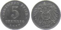 Ersatzmünzen des 1. Weltkrieges 5 Pfennig 5 Pfennig - mit Kordelkreis -