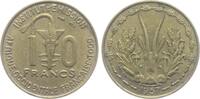 Französisch Westafrika 10 Francs Sägefisch - Meerestiere - Fische -