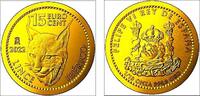 15 Euro Cent 2022 Spanien Iberischer Luchs - Tiere - 1/10 Unze st