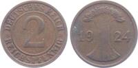 Weimarer Republik 2 Reichspfennig 2 Reichspfennig - mit Ährenbündel -