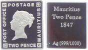Mauritius Medaille Mauritius - 2 Pence 1847 Briefmarke -